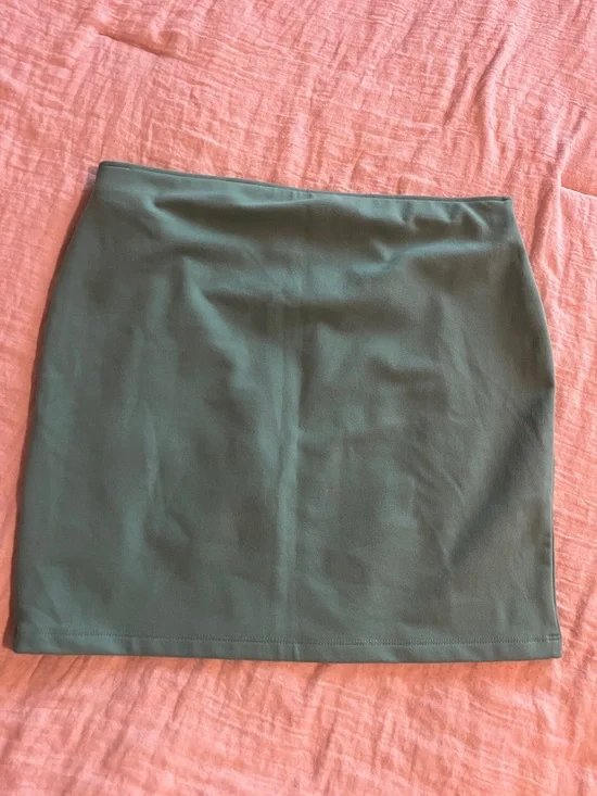 wild fable Sage Green Knit Mini Skirt - Picture 3 of 3